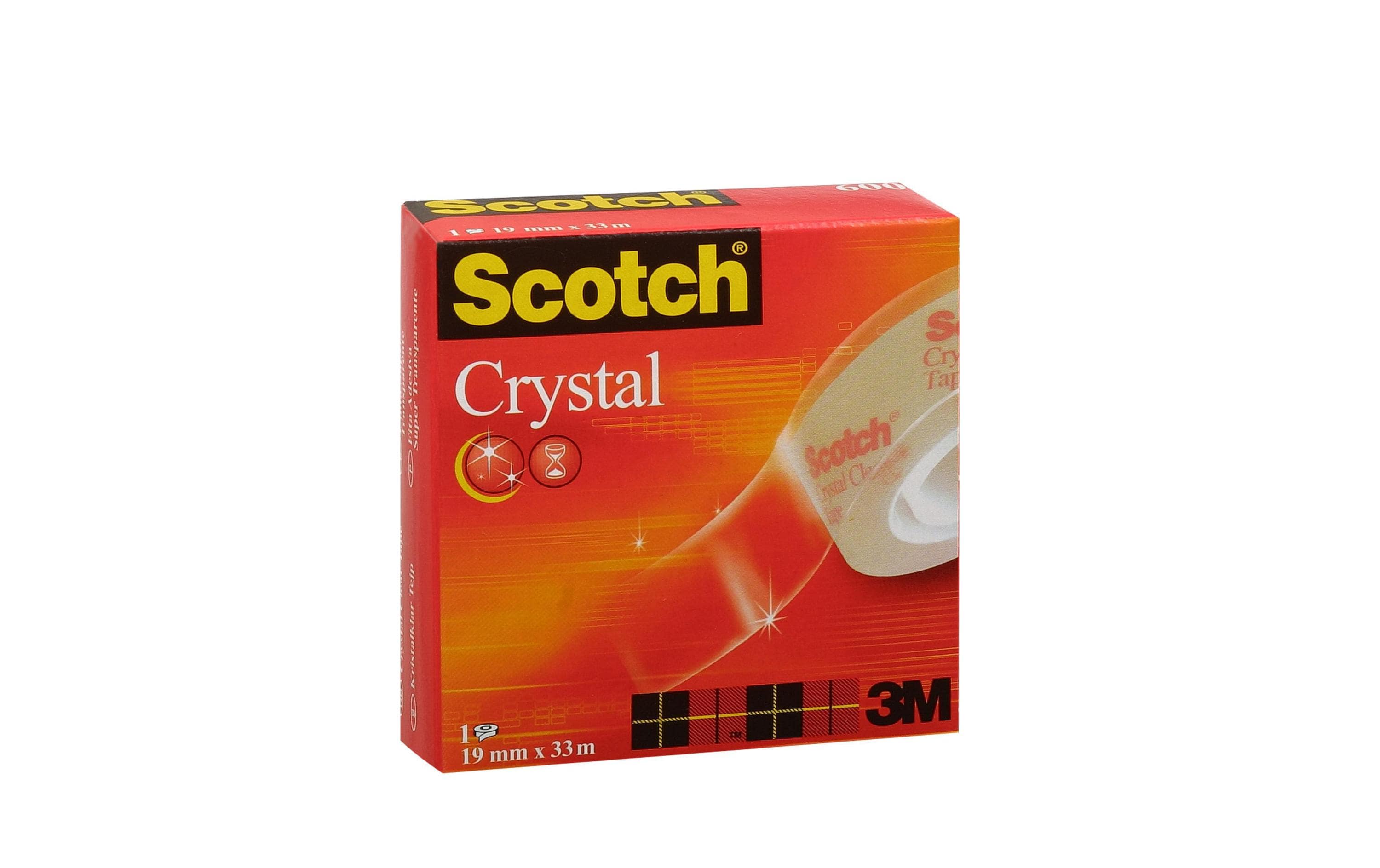 Scotch Klebeband Crystal 19 mm x 33 m, Transparent