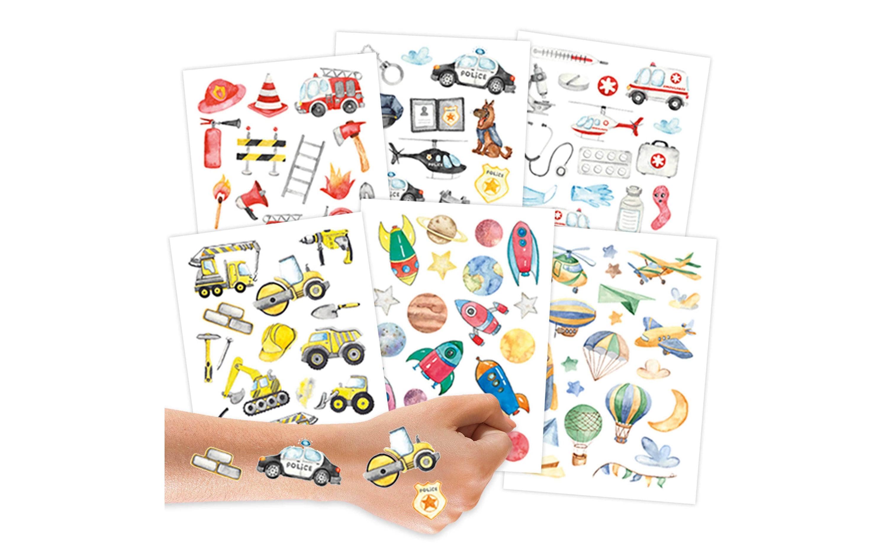 Papierdrachen Tattoo Set Berufe Papierdrachen Tattoo Set Berufe