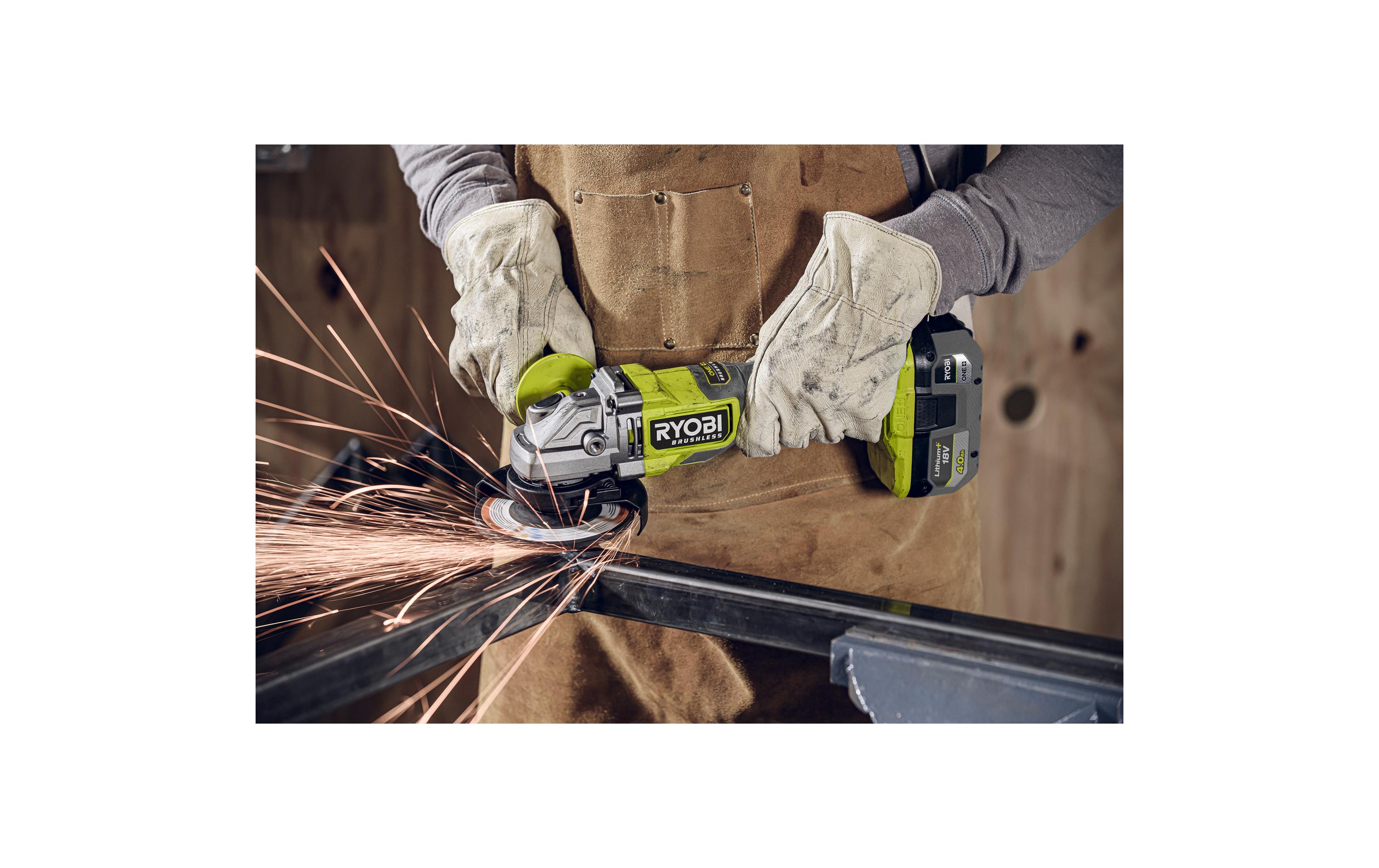 RYOBI Akku-Winkelschleifer RAG18BL-0