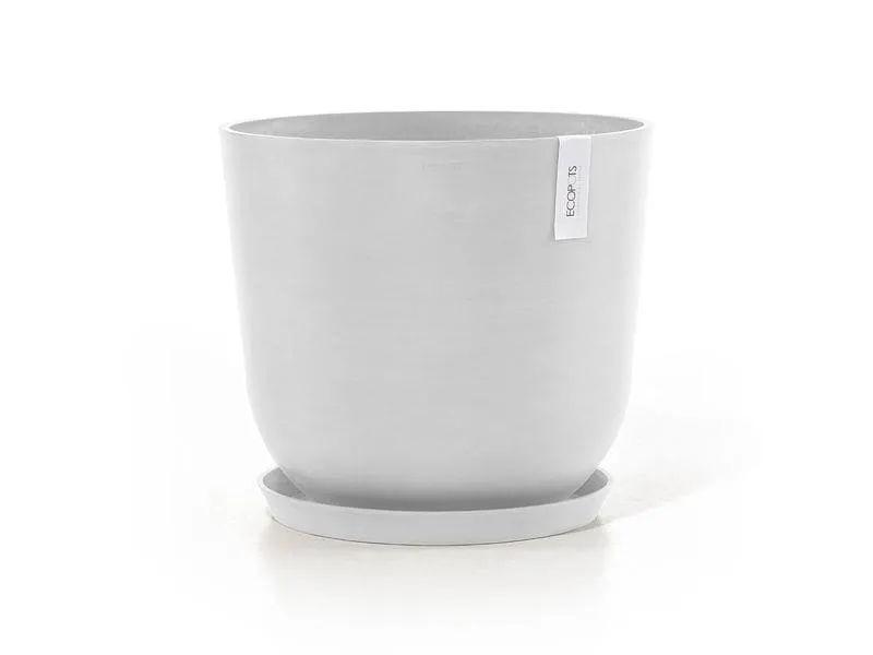 Ecopots Blumentopf Oslo Ø 45 cm Weiss