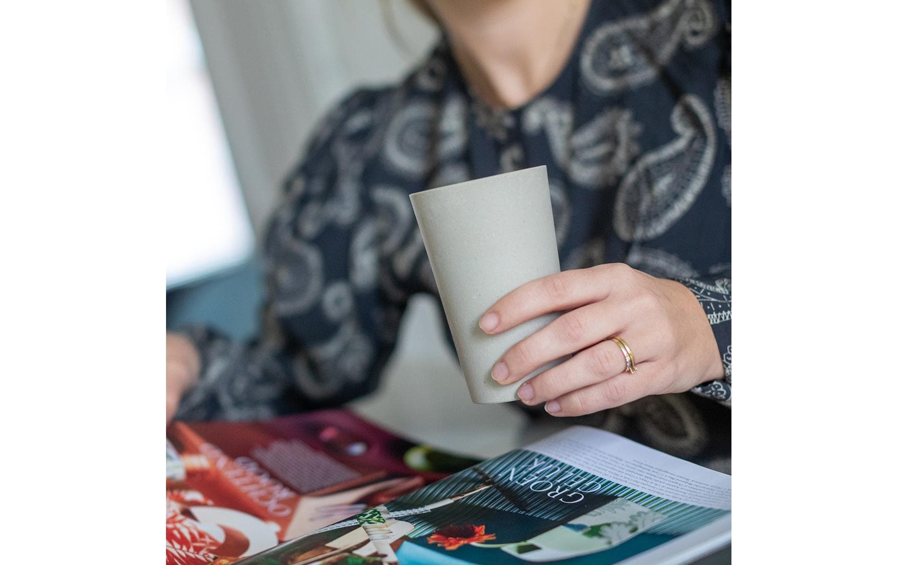 Koziol Trinkbecher Connect L 350 ml, 2 Stück, Blau