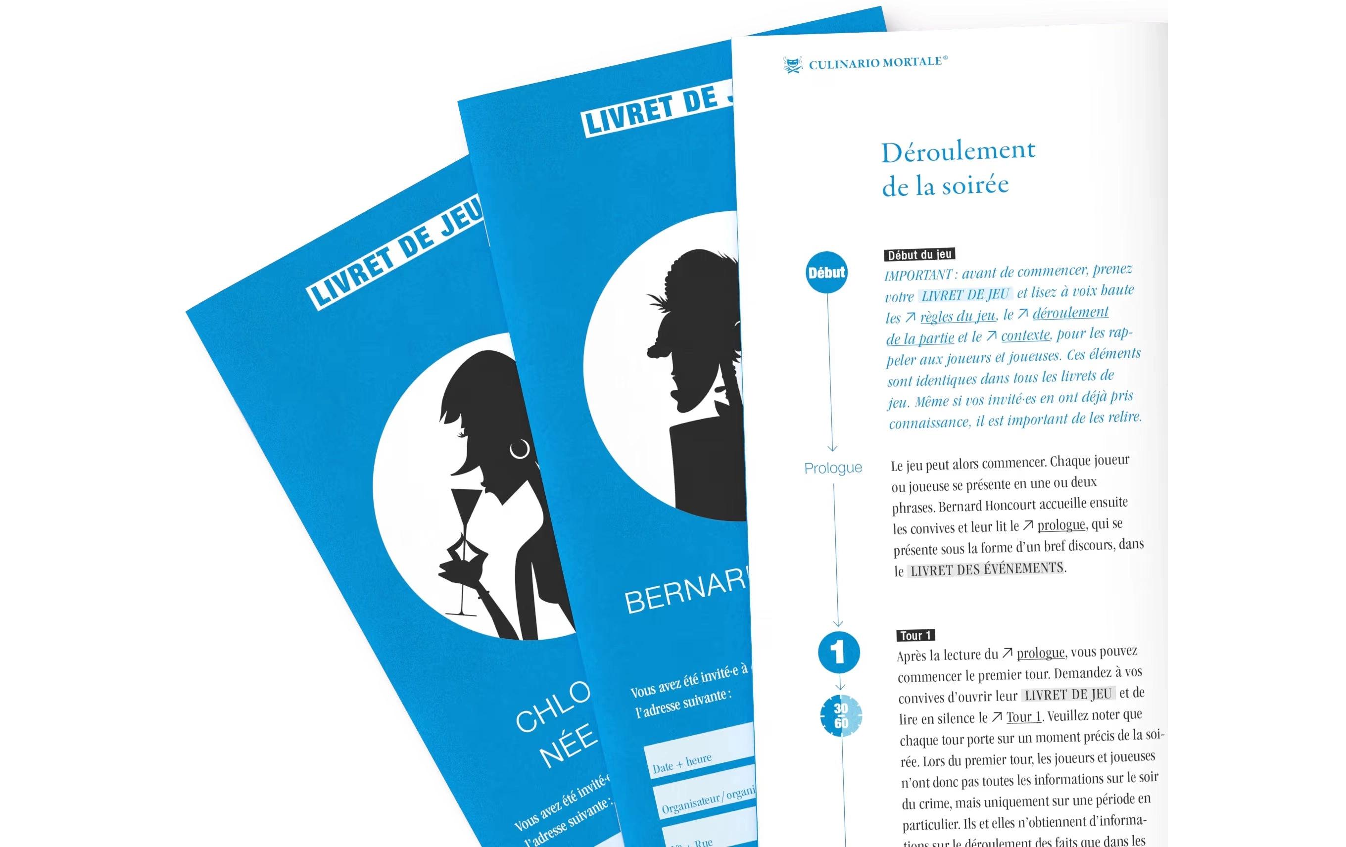 Culinario Mortale Partyspiel Menace sur le manoir Honcourt