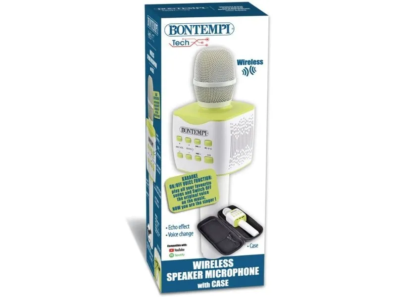 Bontempi Musikinstrument Karaoke Mikrofon mit Etui