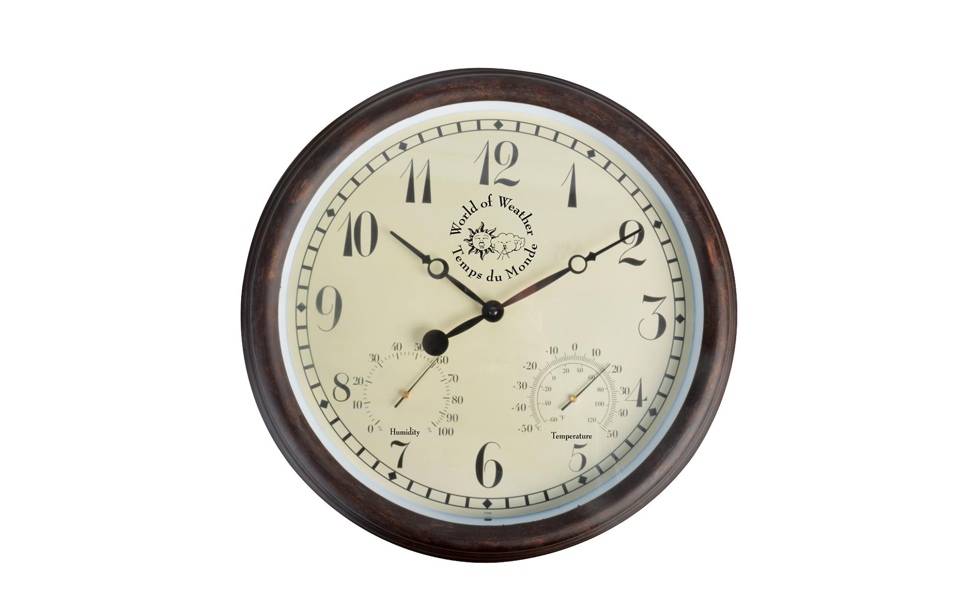 Esschert Design Gartenuhr aus Kunststoff Ø 38.3 cm