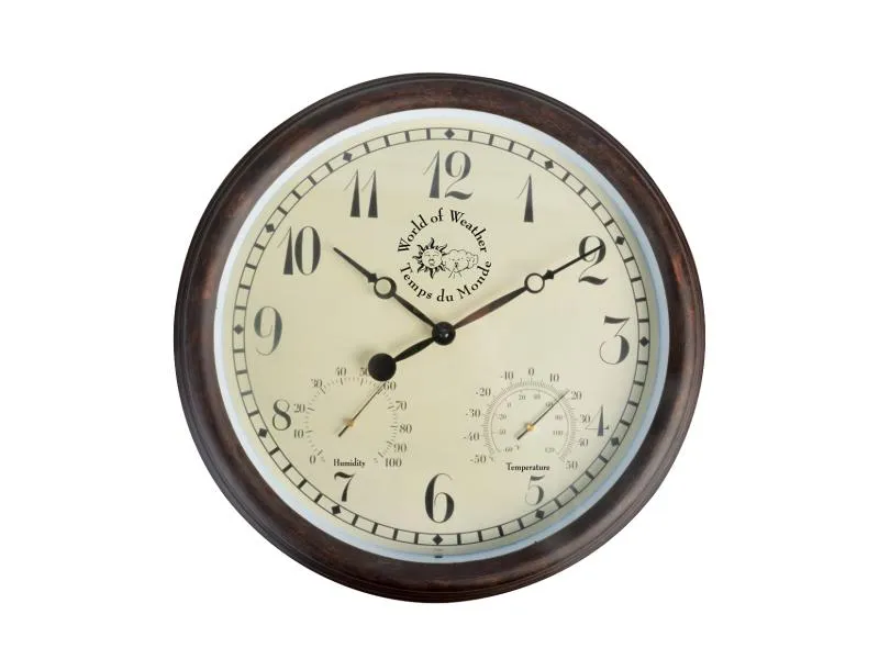 Esschert Design Gartenuhr aus Kunststoff Ø 38.3 cm Esschert Design Gartenuhr aus Kunststoff Ø 38.3 cm