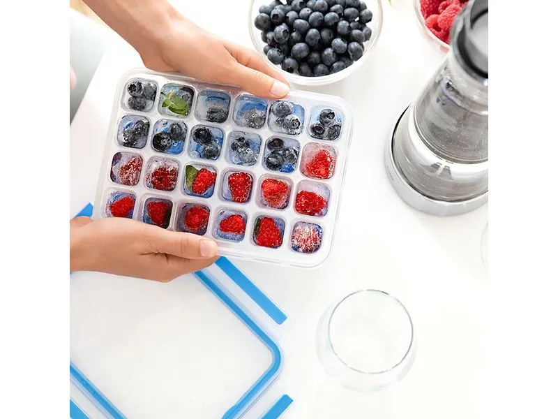 Emsa Eiswürfelbox Clip & Close Blau/Transparent Emsa Eiswürfelbox Clip & Close Blau/Transparent