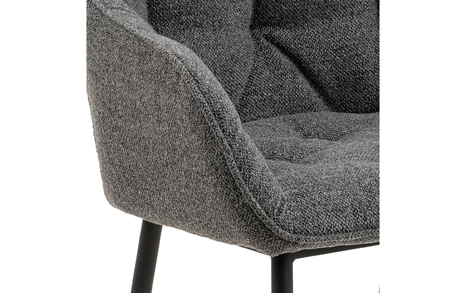 AC Design Stuhl Brooke Monza1, 2 Stück, Anthrazit