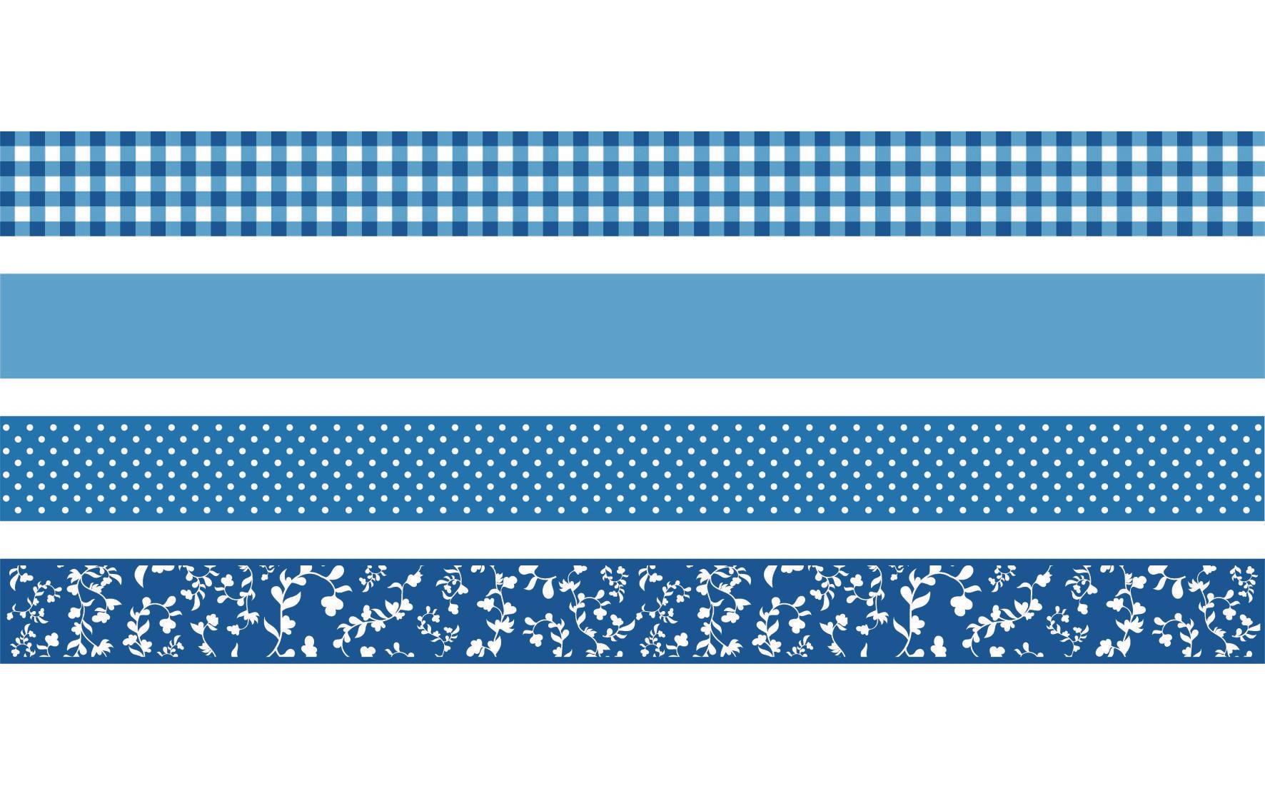Heyda Washi Tape Colour Code Azur Blau Heyda Washi Tape Colour Code Azur Blau