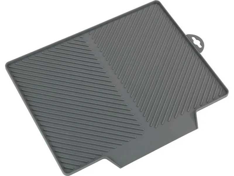 Wenko Abtropfmatte Nelia Maxi 34 x 3 x 40 cm, Grau Wenko Abtropfmatte Nelia Maxi 34 x 3 x 40 cm, Grau