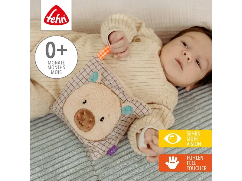 fehn Wärmekissen Capybara, Beige / Braun, 16 x 16 cm