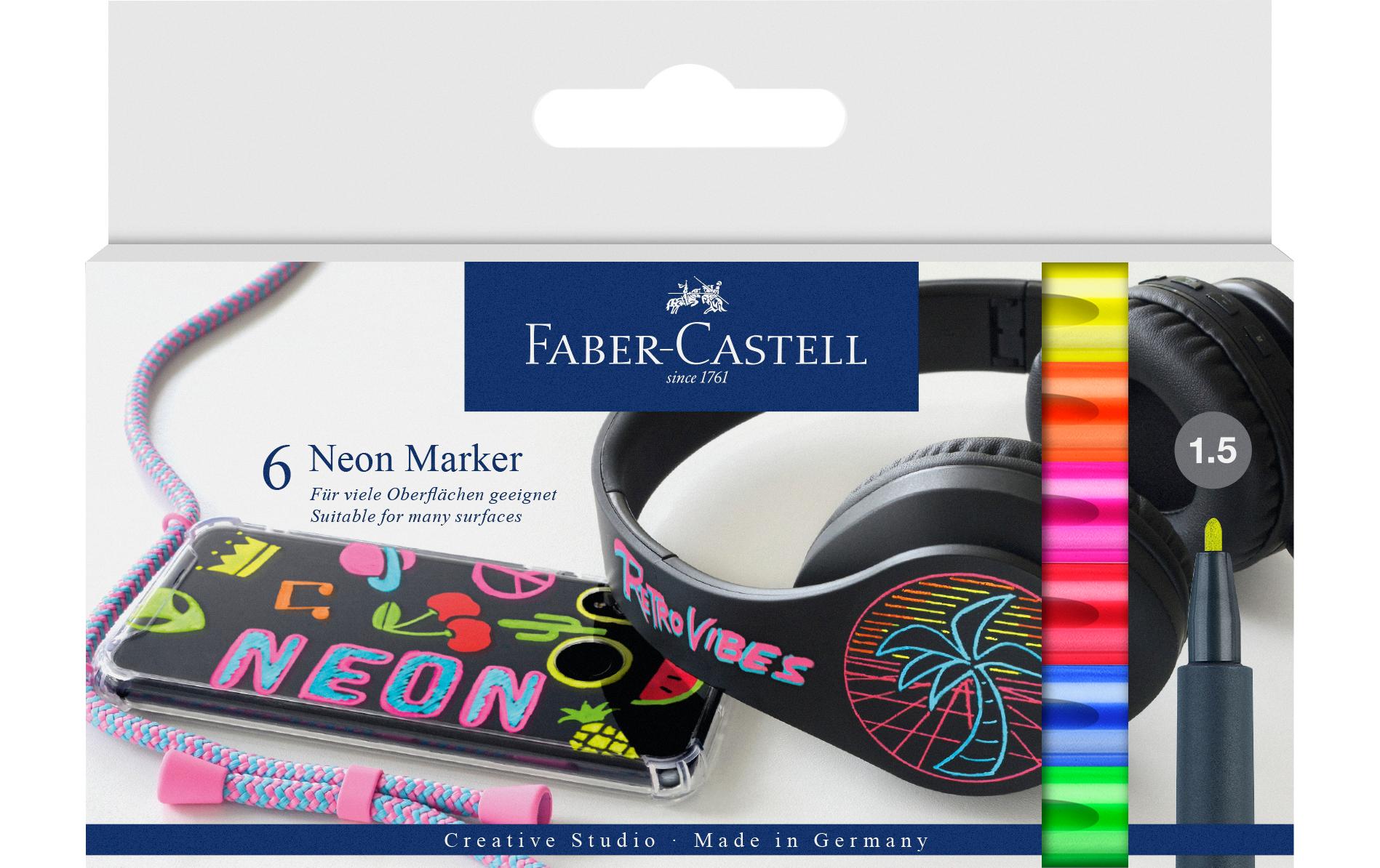 Faber-Castell Textmarker Neon Mehrfarbig Faber-Castell Textmarker Neon Mehrfarbig