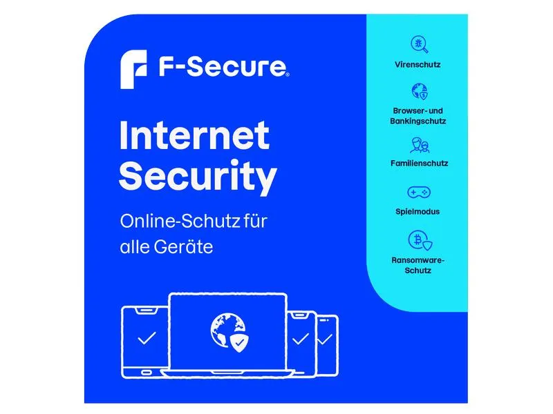 F-Secure Internet Security ESD, Vollversion, 10 Geräte, 2 Jahre
