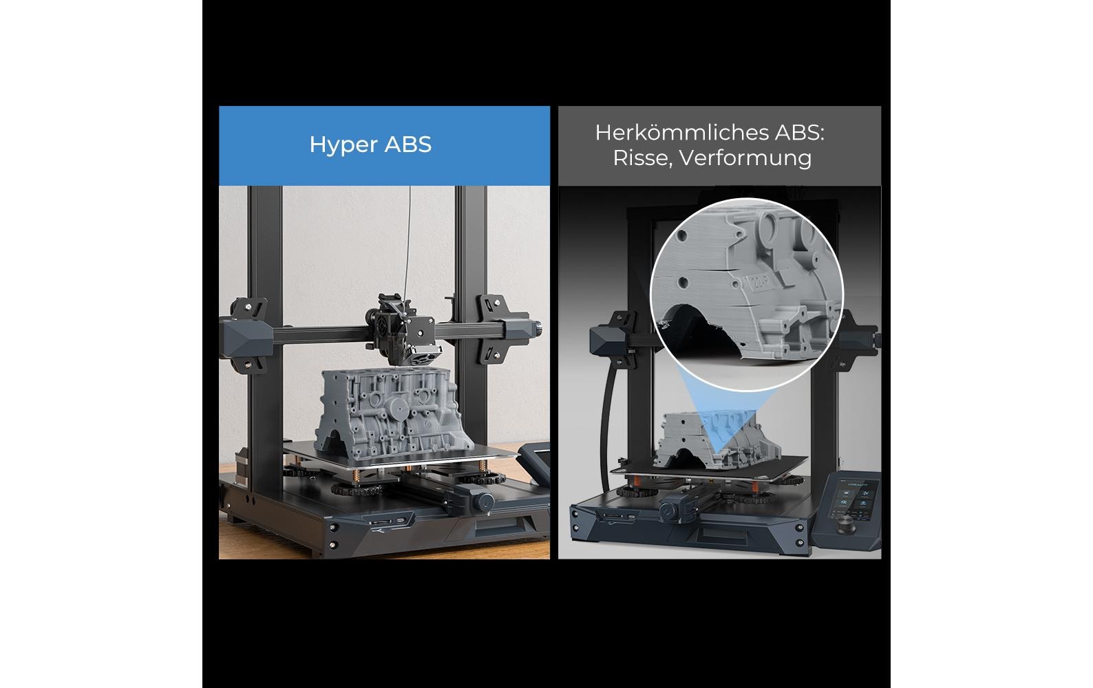 Creality Filament ABS Hyper, Grau 1.75 mm 1 kg