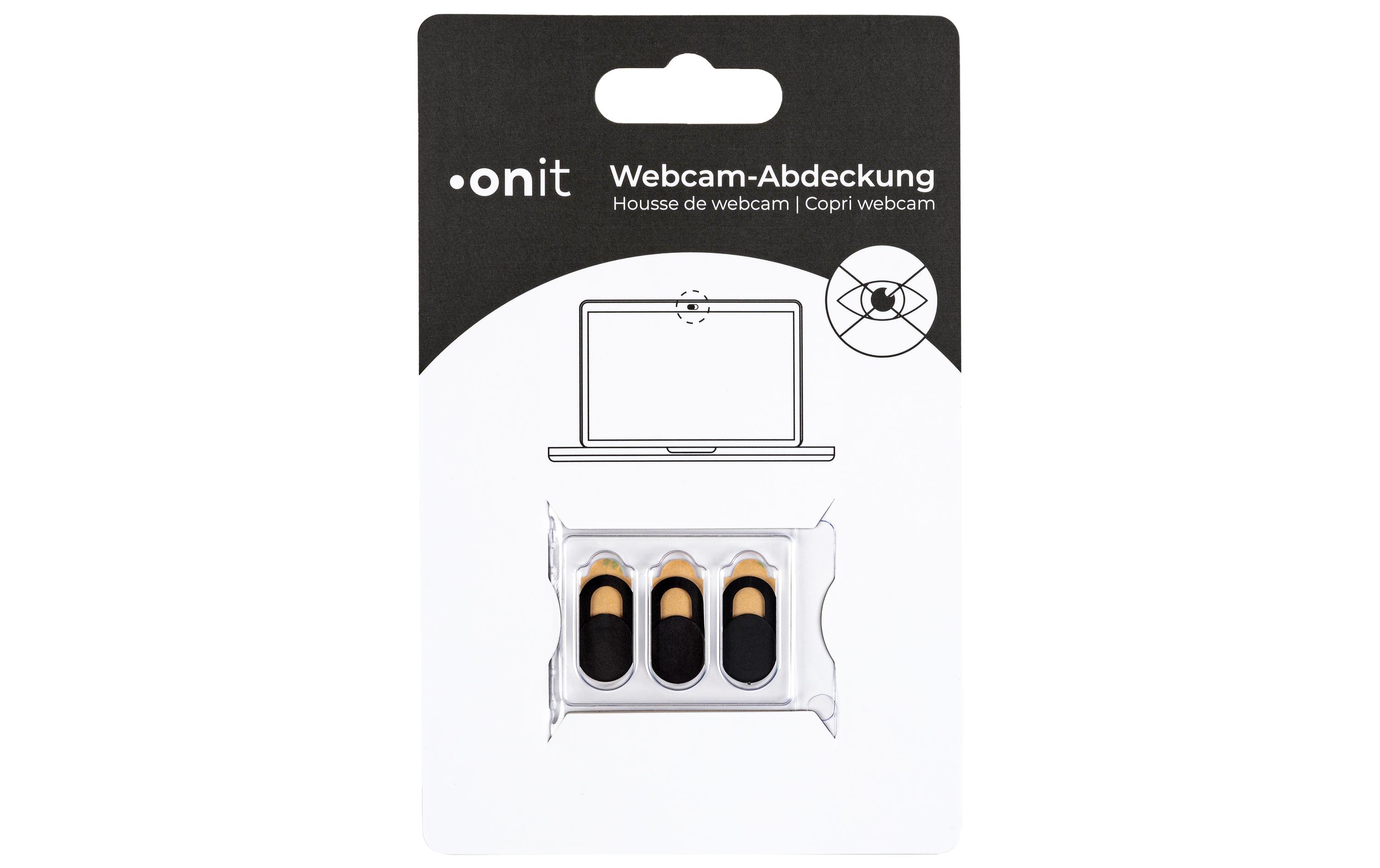 onit Webcam-Abdeckung Schwarz, 3 Stück onit Webcam-Abdeckung Schwarz, 3 Stück