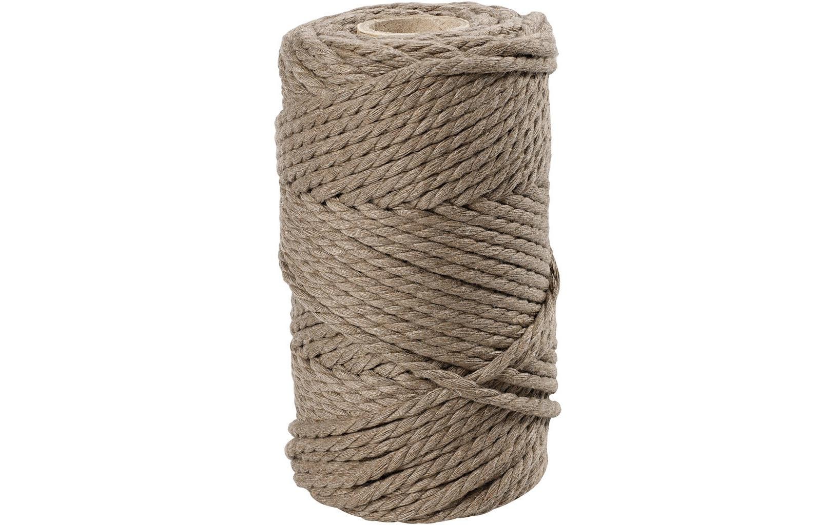 Creativ Company Baumwollgarn Makramee Rope 330 g, Hellbraun Creativ Company Baumwollgarn Makramee Rope 330 g, Hellbraun