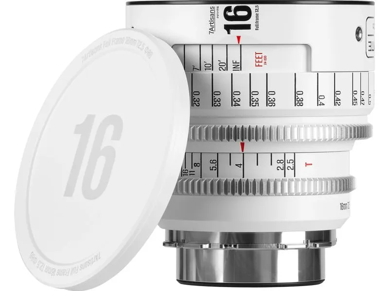 7Artisans Festbrennweite 16mm T/2.5 INFINTE Weiss – Arri PL