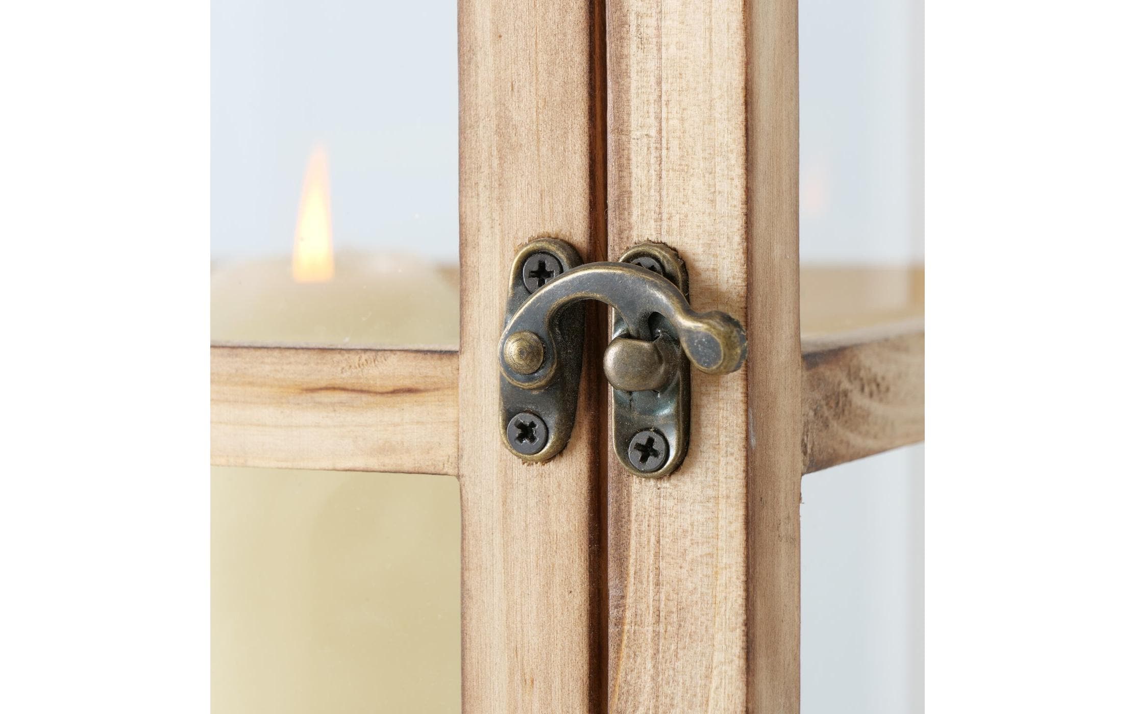 Boltze Laterne Tauern 3-teilig, Braun/Schwarz/Transparent