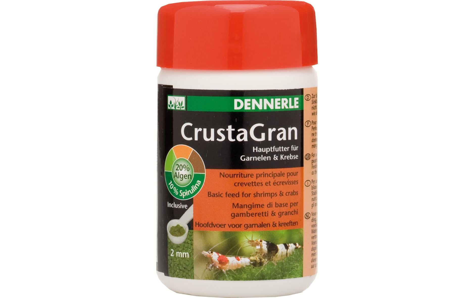 Dennerle Basisfutter CrustaGran, Ø 2 mm, 100 ml Dennerle Basisfutter CrustaGran, Ø 2 mm, 100 ml