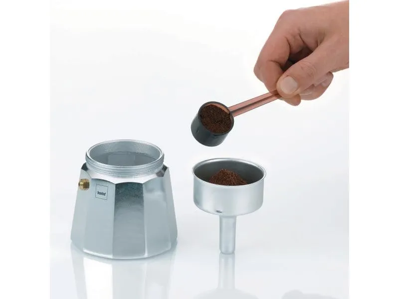 Kela Espressokocher Italia 3 Tassen, Silber