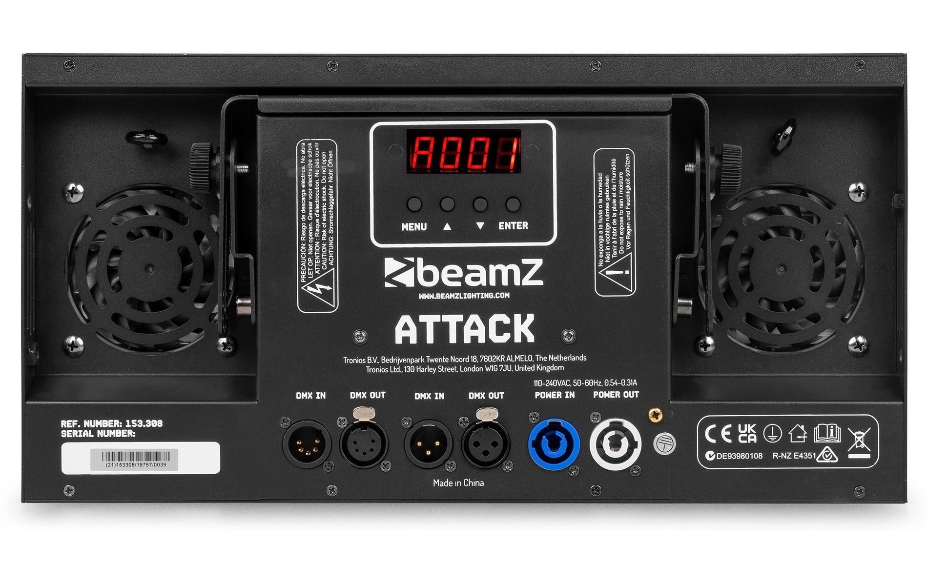 BeamZ Attack 3-in-1 Strobe Blinder und Wash RGB+CW+WW