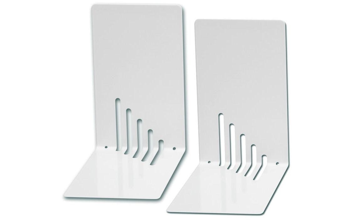 Maul Buchstützen-Set S Weiss, Metall Maul Buchstützen-Set S Weiss, Metall