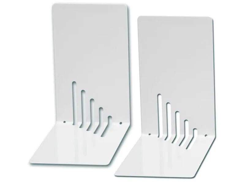 Maul Buchstützen-Set S Weiss, Metall Maul Buchstützen-Set S Weiss, Metall
