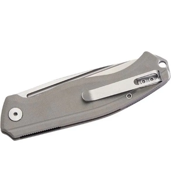 Herbertz Taschenmesser Kompakt Liner Lock G10 grau, stahlfarb. Klinge