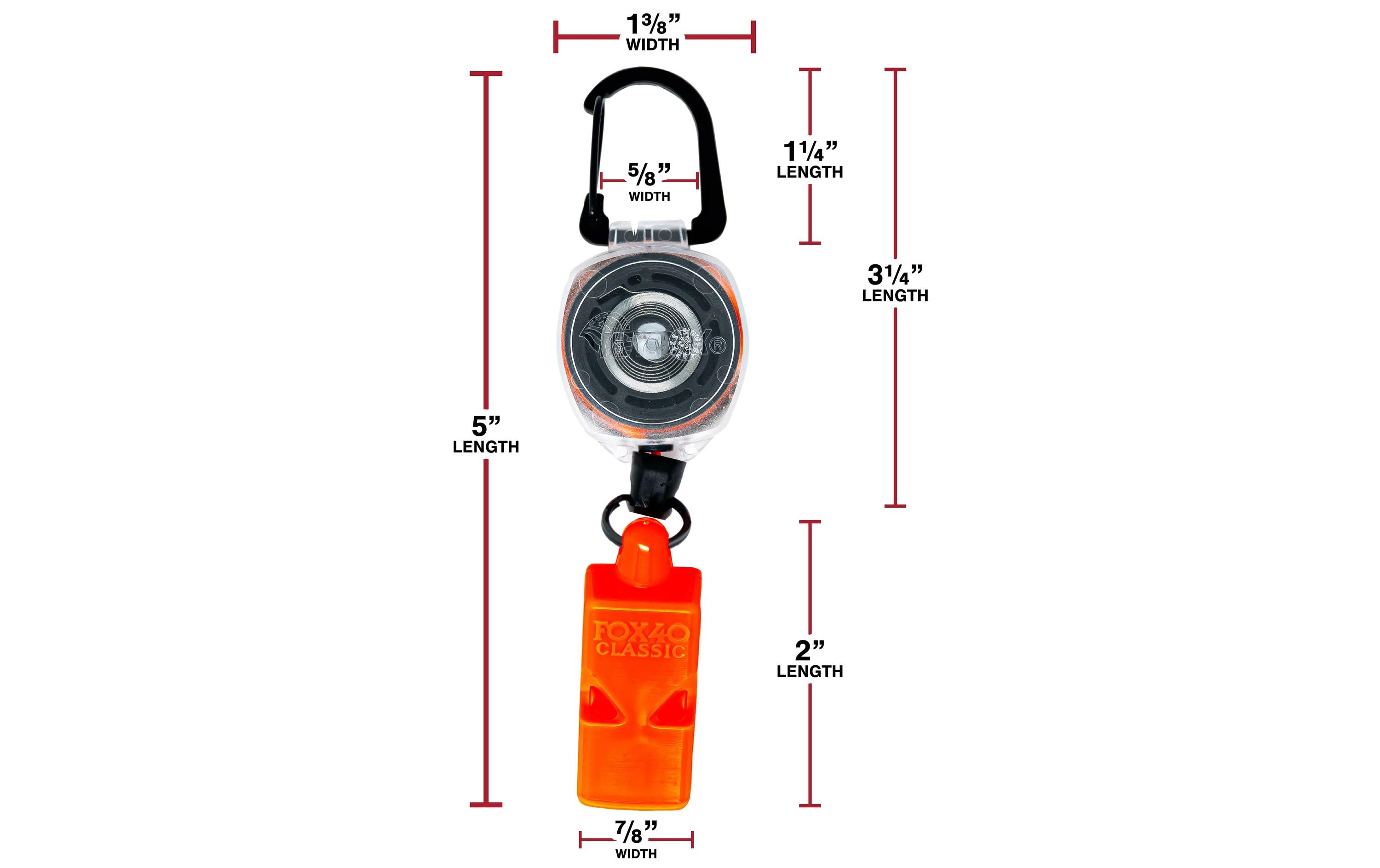 KEY-BAK Schlüsselanhänger WHISTLE SAFE Orange KEY-BAK Schlüsselanhänger WHISTLE SAFE Orange