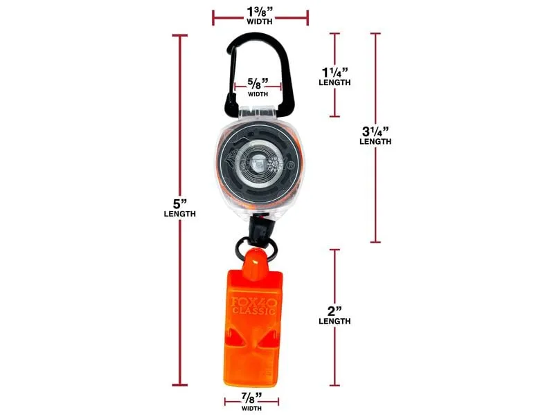 KEY-BAK Schlüsselanhänger WHISTLE SAFE Orange