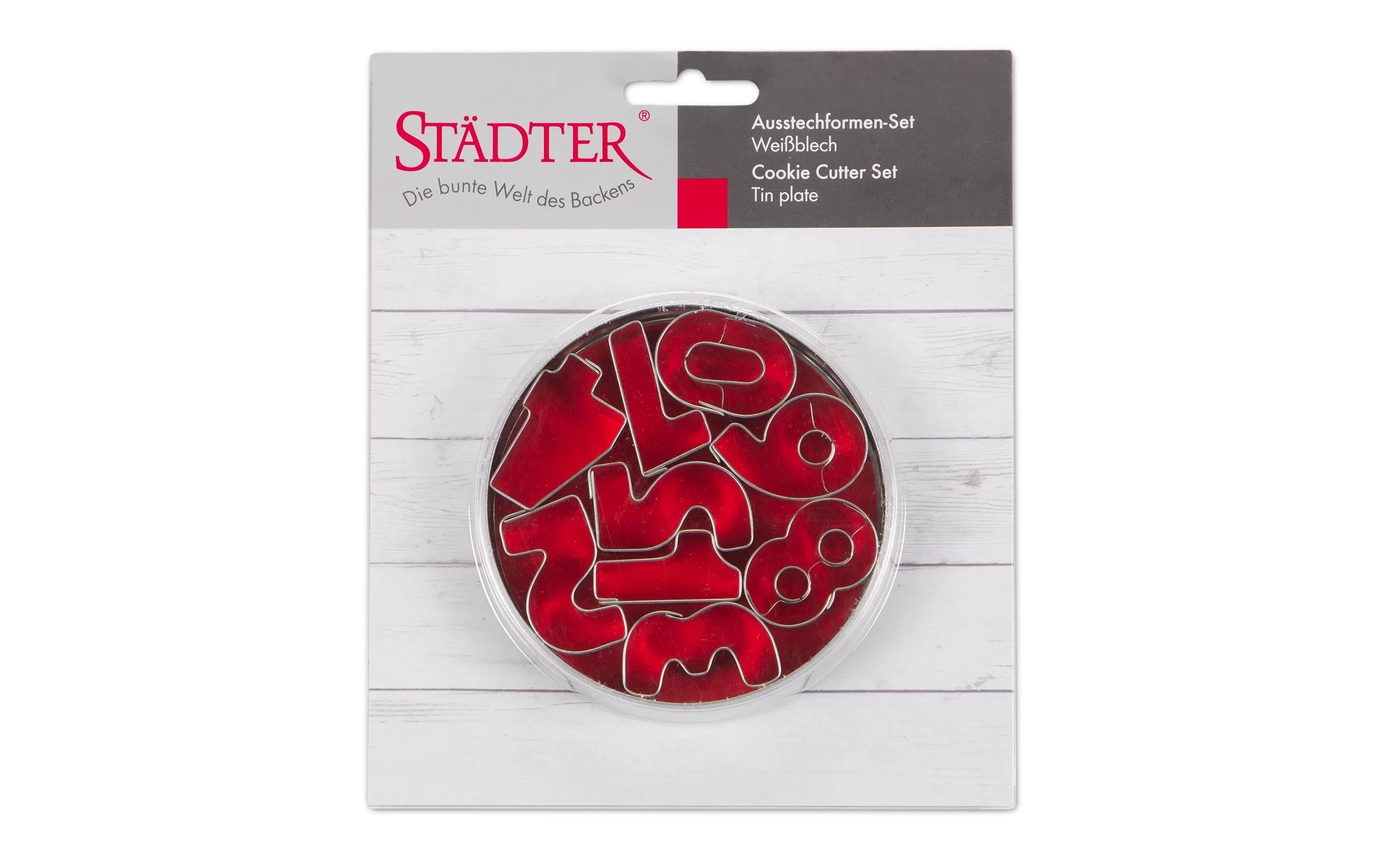 Städter Guetzli-Ausstecher Zahlen, 9-teiliges Set