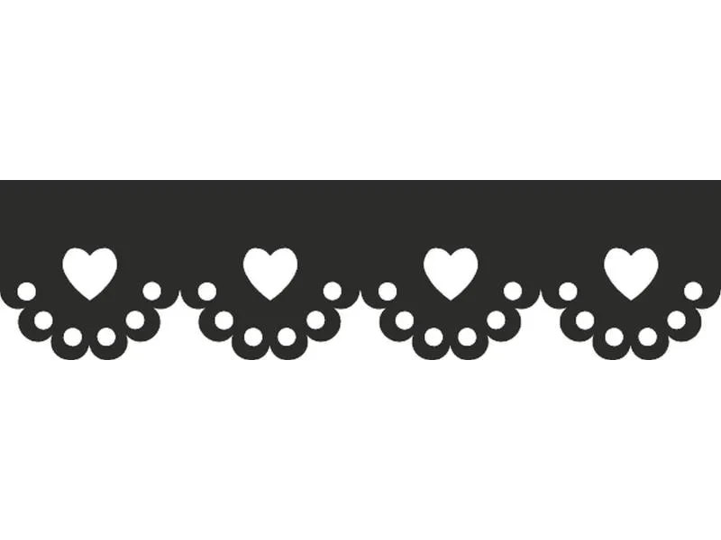 Heyda Bordürenstanzer Bordure Herz, 1.5 cm Heyda Bordürenstanzer Bordure Herz, 1.5 cm