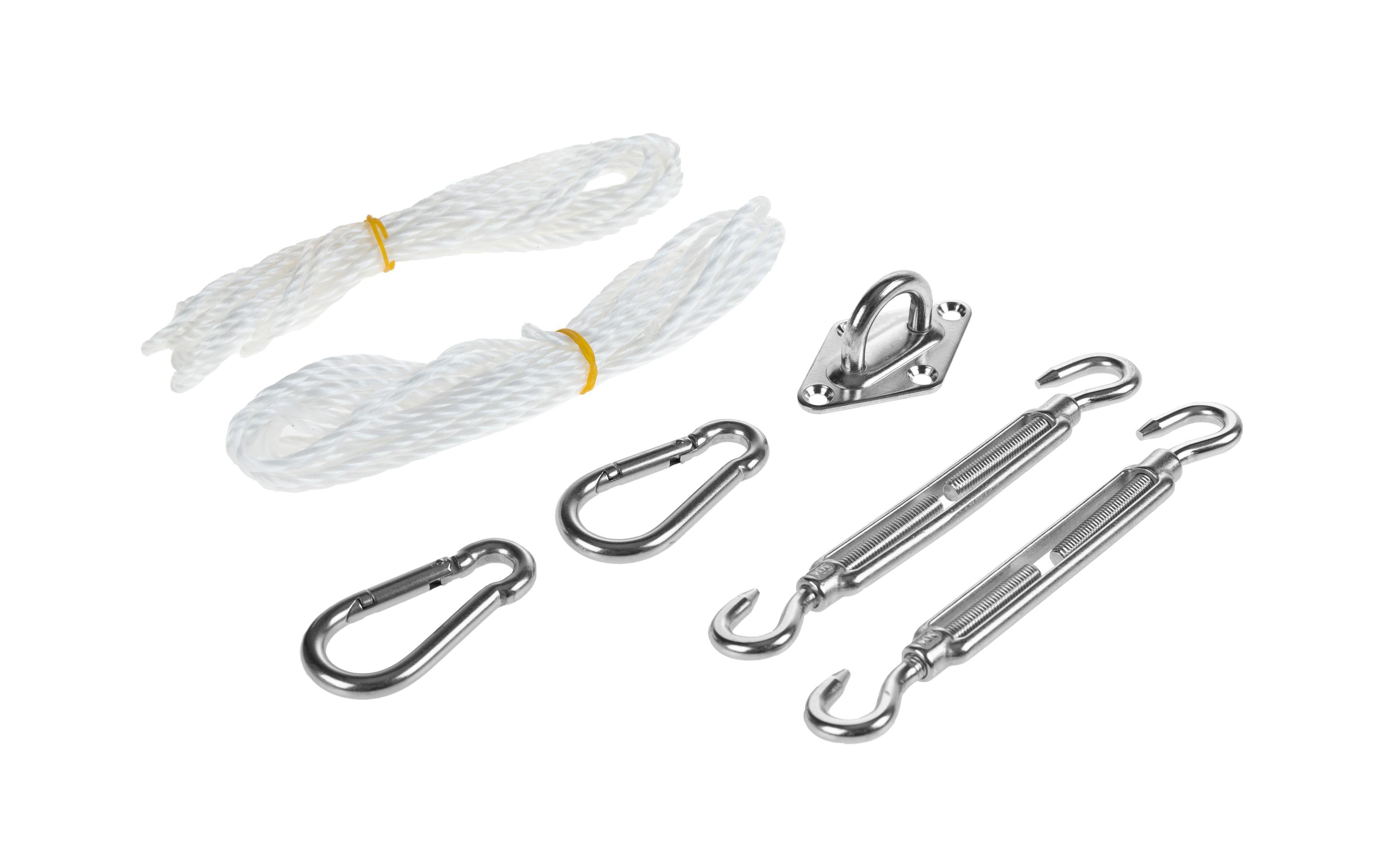 COCON Sonnensegel LED Solar, 360 cm, Dreieck, Beige