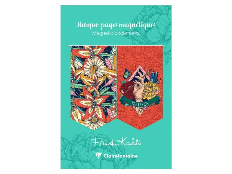 Clairefontaine Lesezeichen Frida Kahlo assortiert, 2 Stück