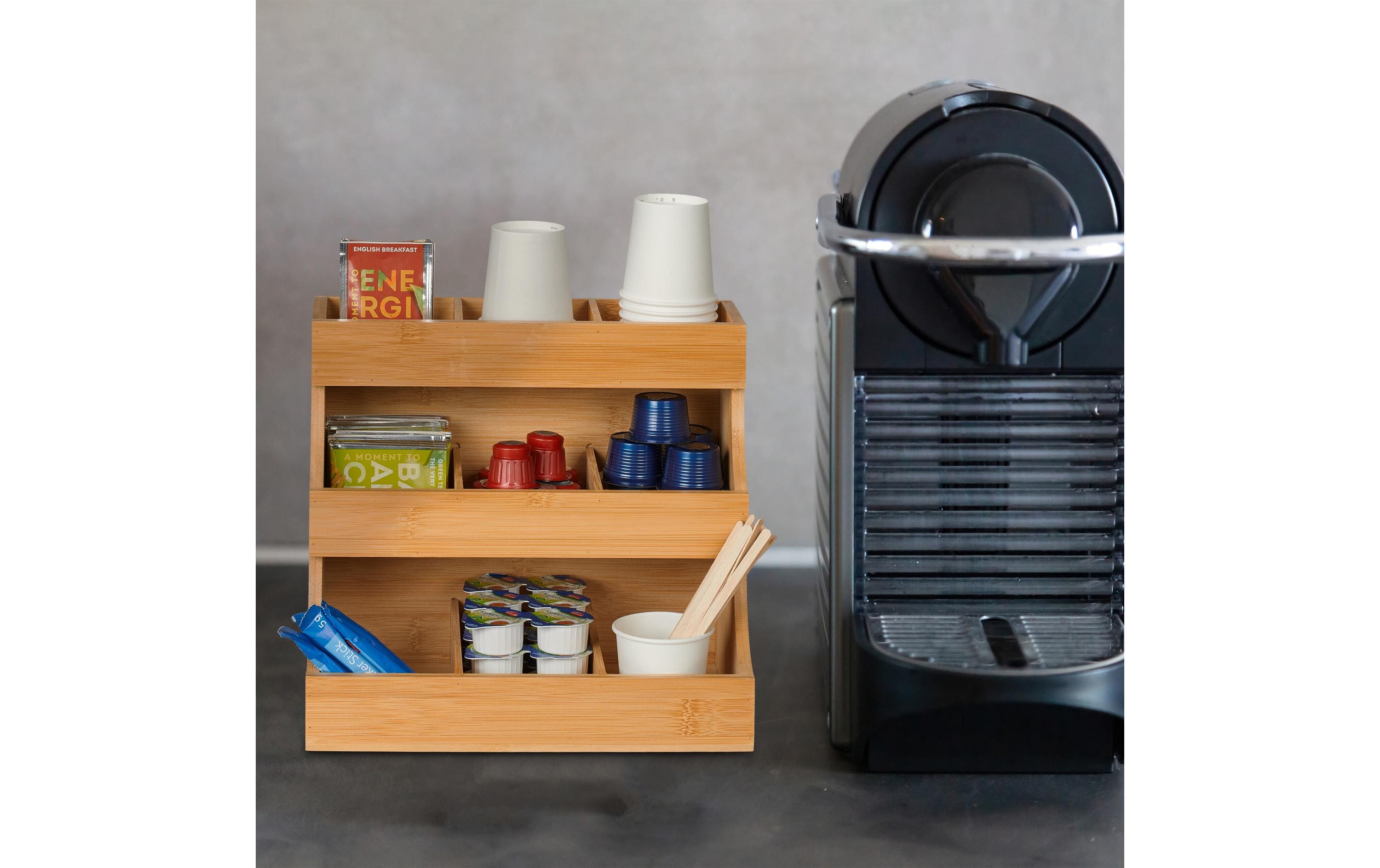 relaxdays Kaffee-Organizer mit 9 Fächern