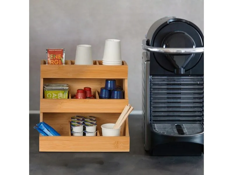 relaxdays Kaffee-Organizer mit 9 Fächern relaxdays Kaffee-Organizer mit 9 Fächern