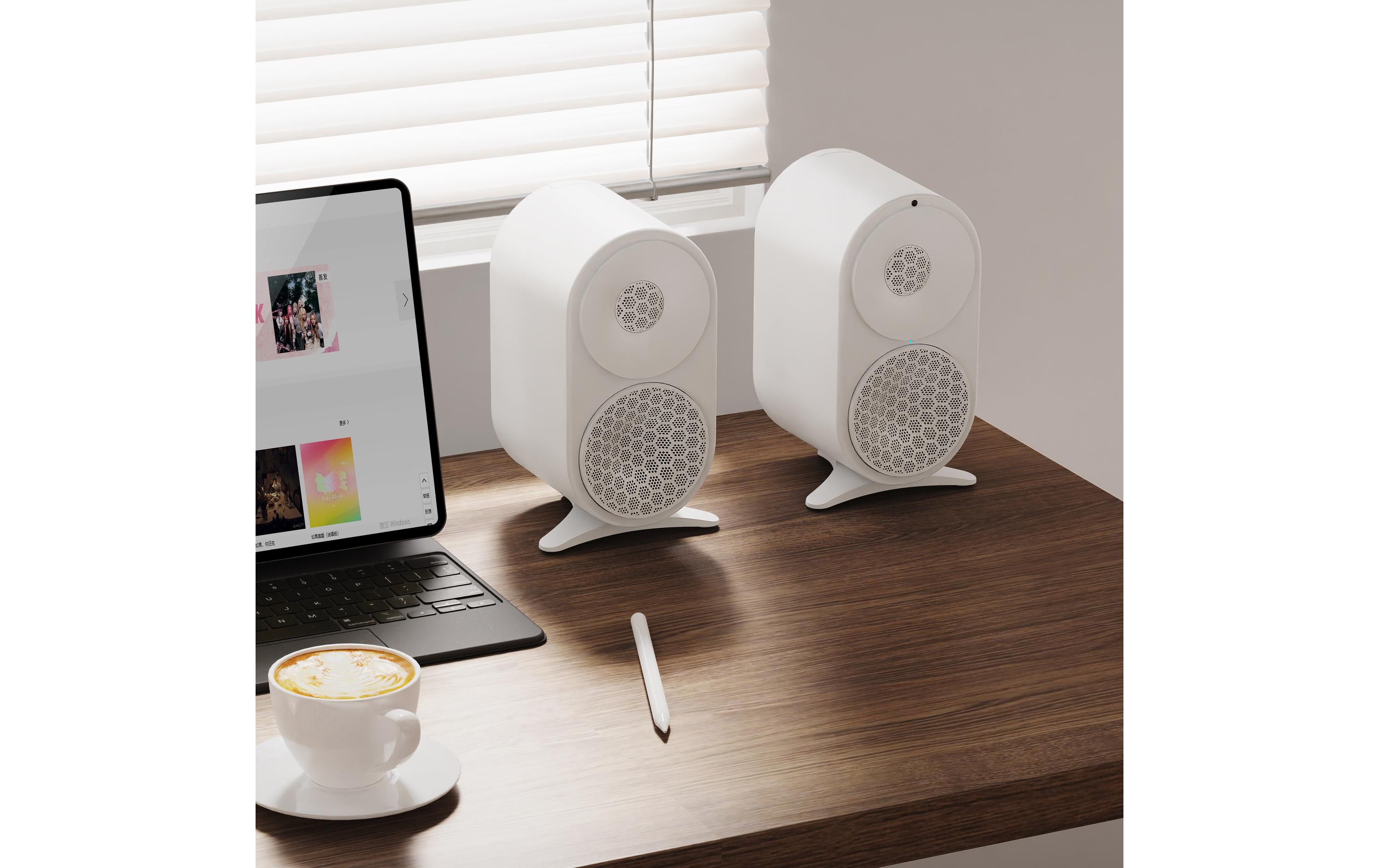 Shanling Regallautsprecher Paar S0 Weiss