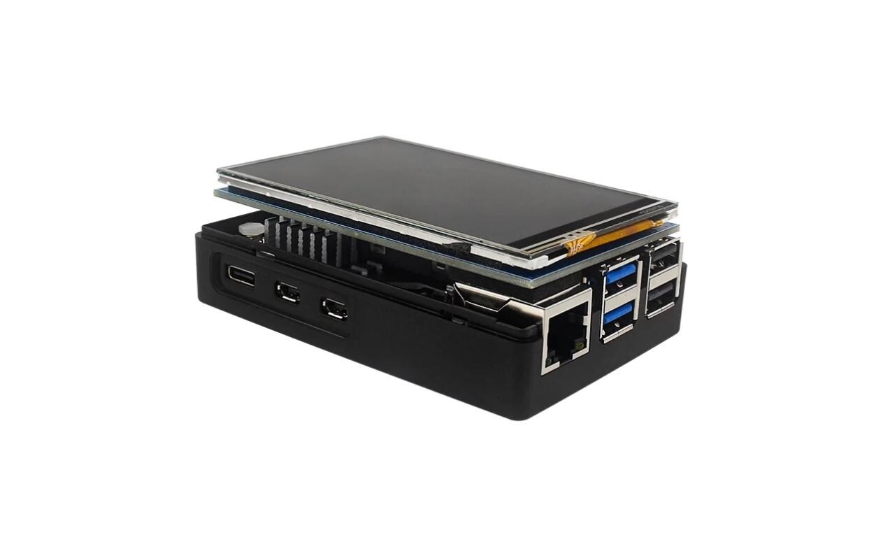 Raspberry Pi Gehäuse ABS inkl. Touchscreen 3.5