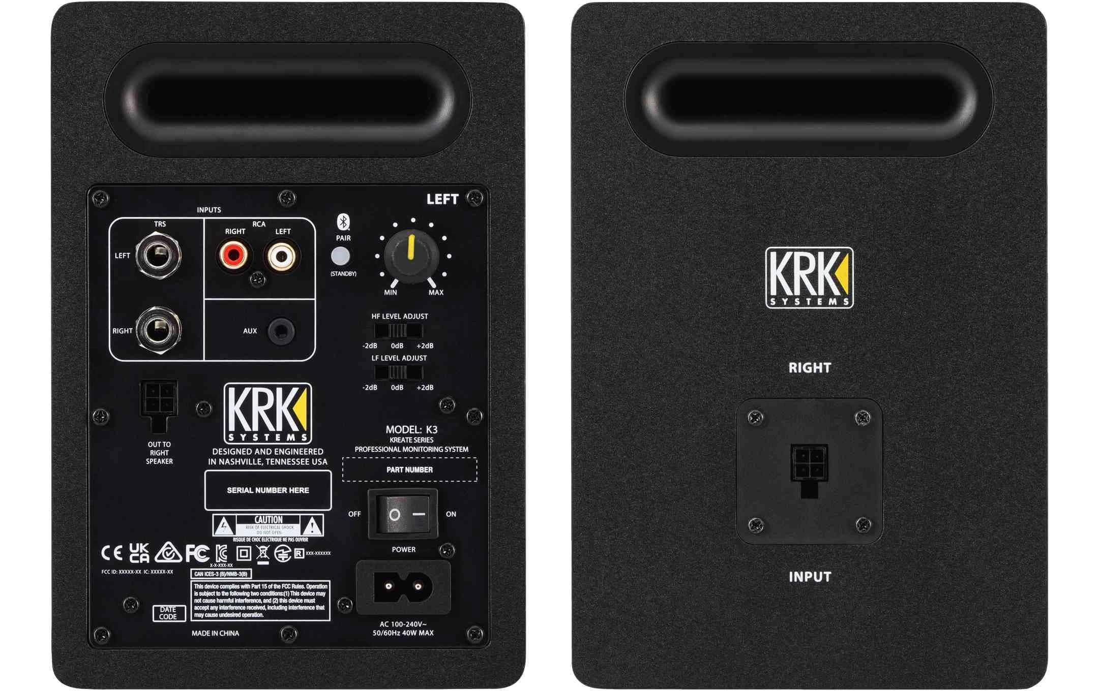 KRK Studiomonitore Kreate 3 Schwarz KRK Studiomonitore Kreate 3 Schwarz