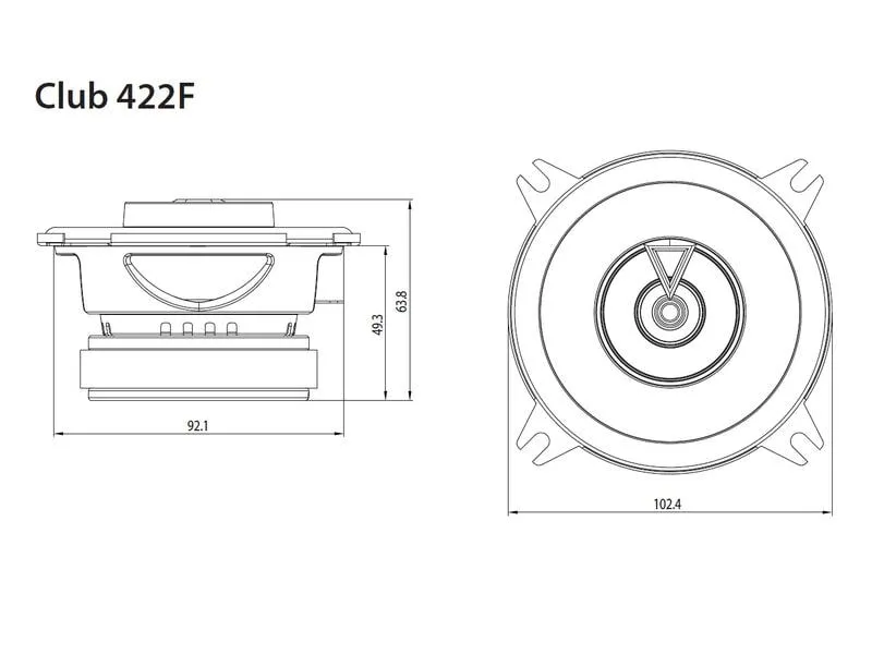 JBL Car 2-Weg Lautsprecher Paar Club 422F JBL Car 2-Weg Lautsprecher Paar Club 422F