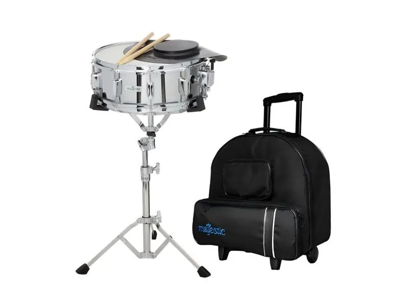 Majestic 14DC Snare-Drum-Set mit Trolley 14 Zoll