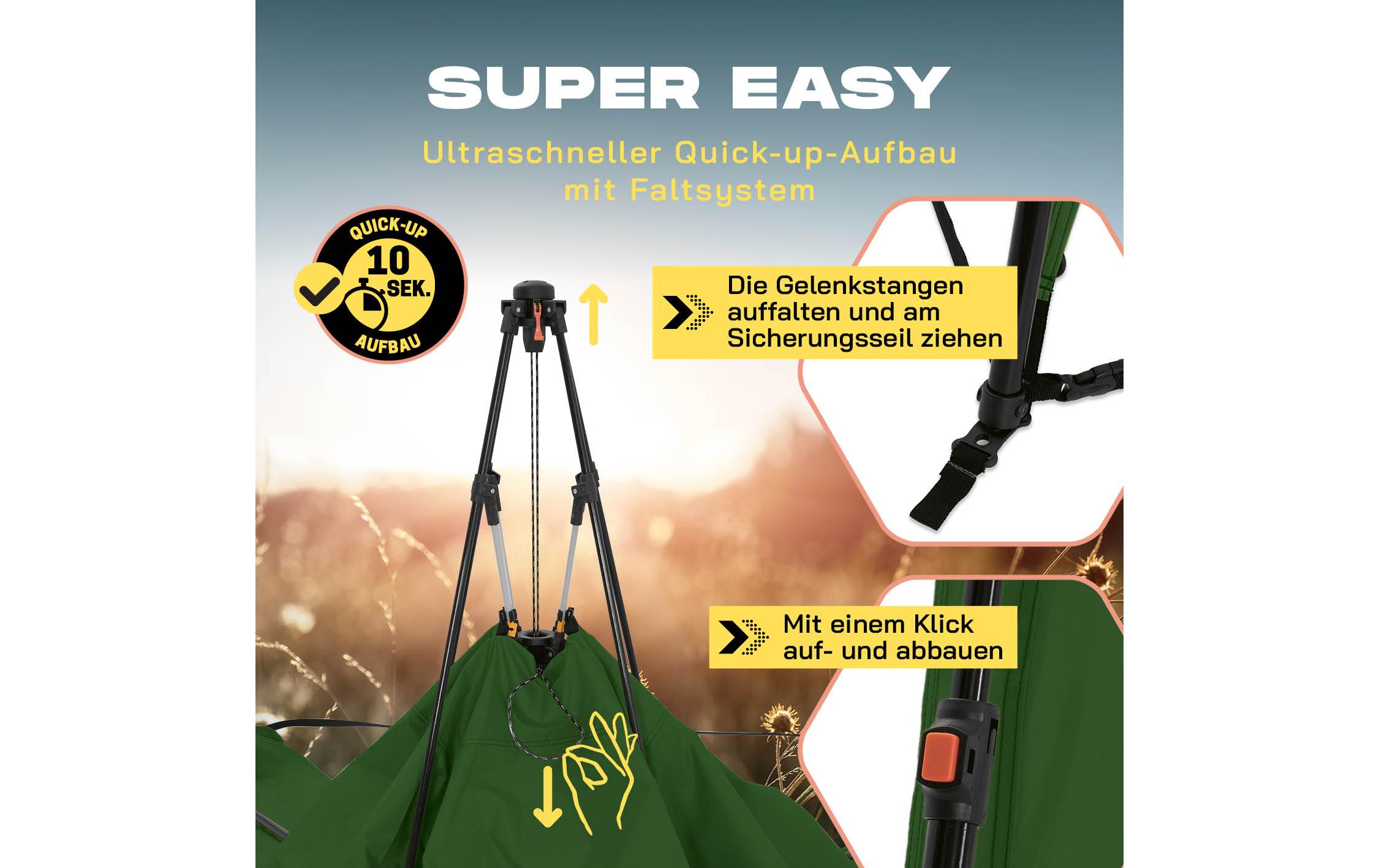 Where tomorrow Pavillon Pop Up - Dunkelgrün