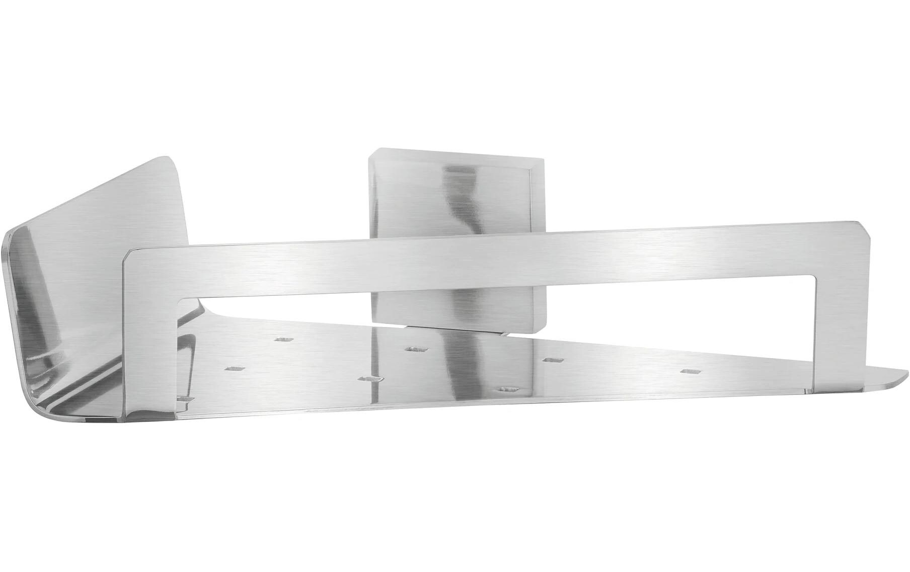 tesa Exxclusiv Eck-Duschkorb ohne Bohren, silber