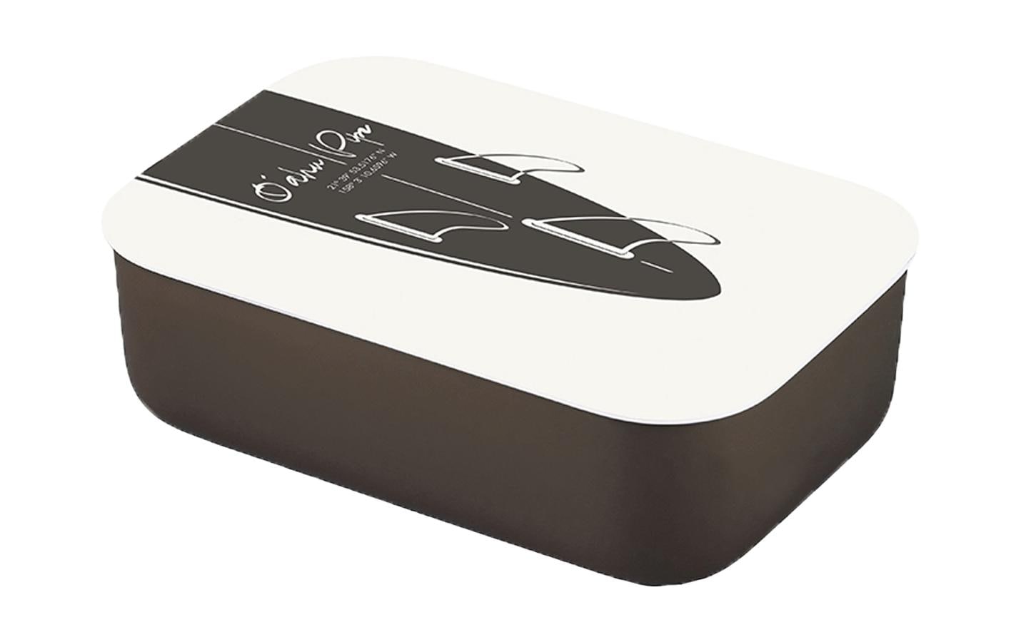 BioLoco Lunchbox Classic – Oahu Schwarz-Weiss