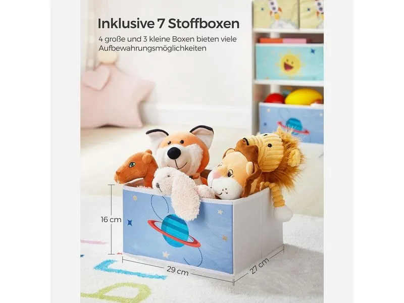 Songmics Regal mit 7 Boxen