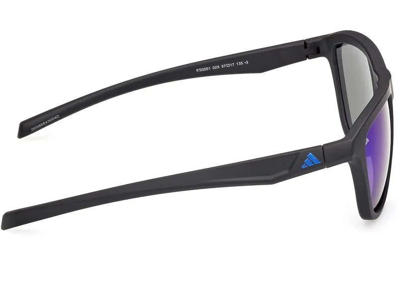 adidas ES0001 Sport Sonnenbrille Matte Black, Blue adidas ES0001 Sport Sonnenbrille Matte Black, Blue
