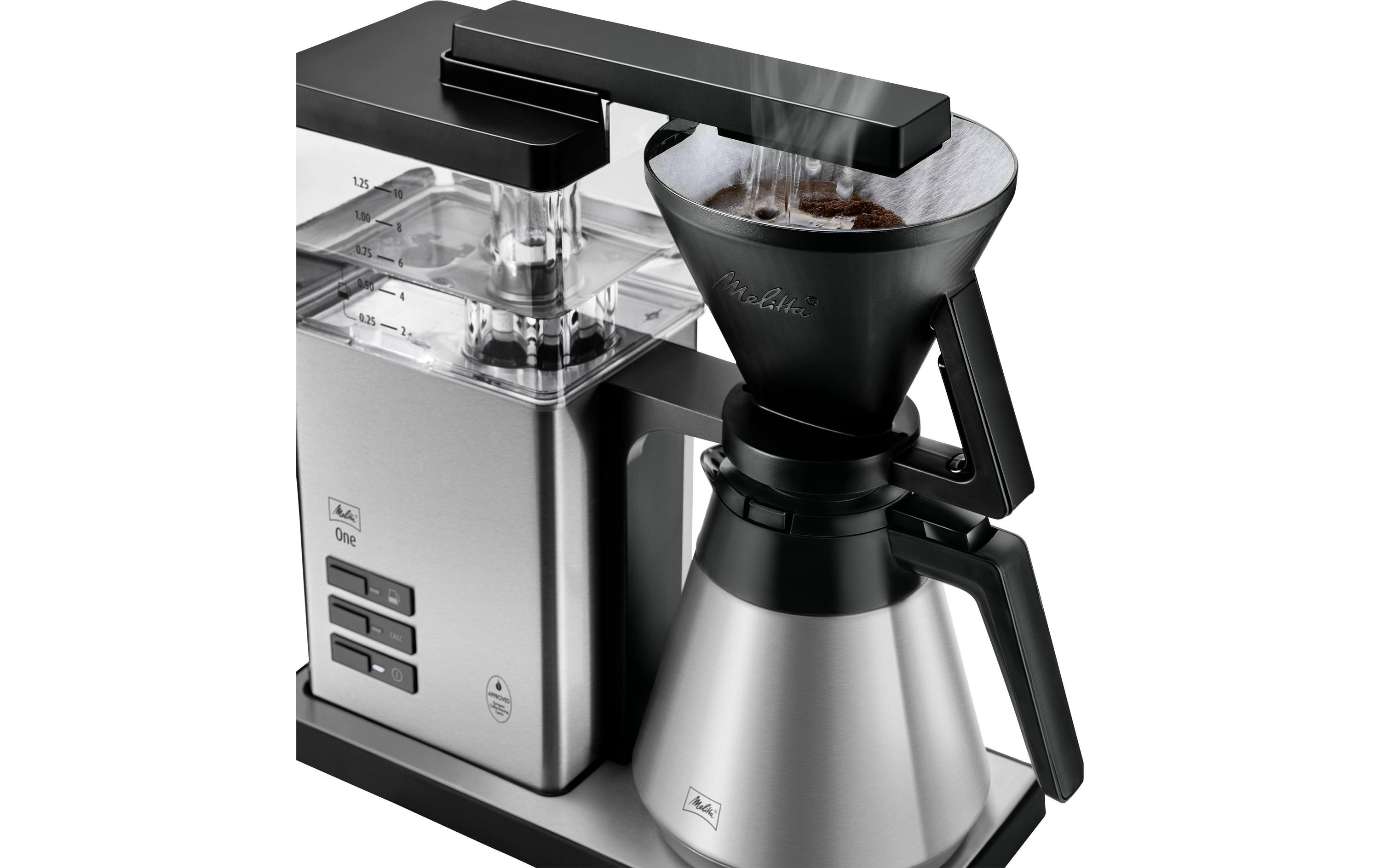Melitta Filterkaffeemaschine One Therm Silber Melitta Filterkaffeemaschine One Therm Silber