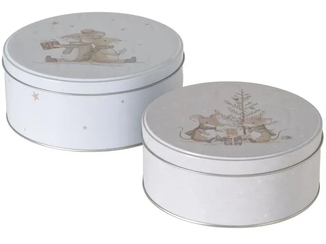 Boltze Guetzli-Dose Mausi 2-teiliges Set