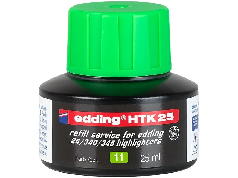 edding Nachfülltinte HTK25 25 ml, Hellgrün edding Nachfülltinte HTK25 25 ml, Hellgrün