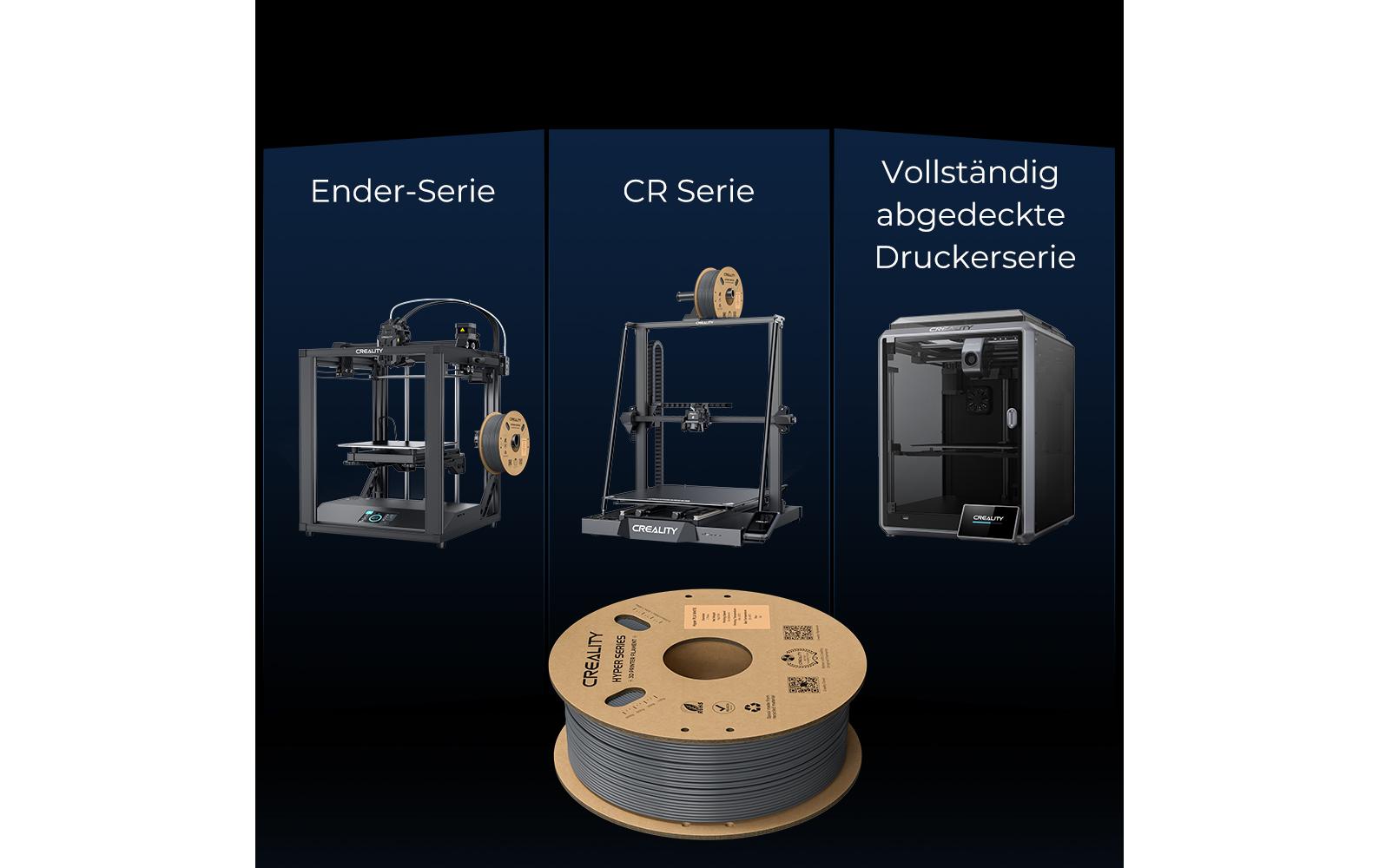 Creality Filament ABS Hyper, Grau 1.75 mm 1 kg