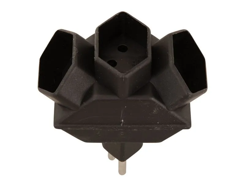 Schönenberger Abzweigstecker 3xT13 inkl. Kinderschutz 3 Schönenberger Abzweigstecker 3xT13 inkl. Kinderschutz 3